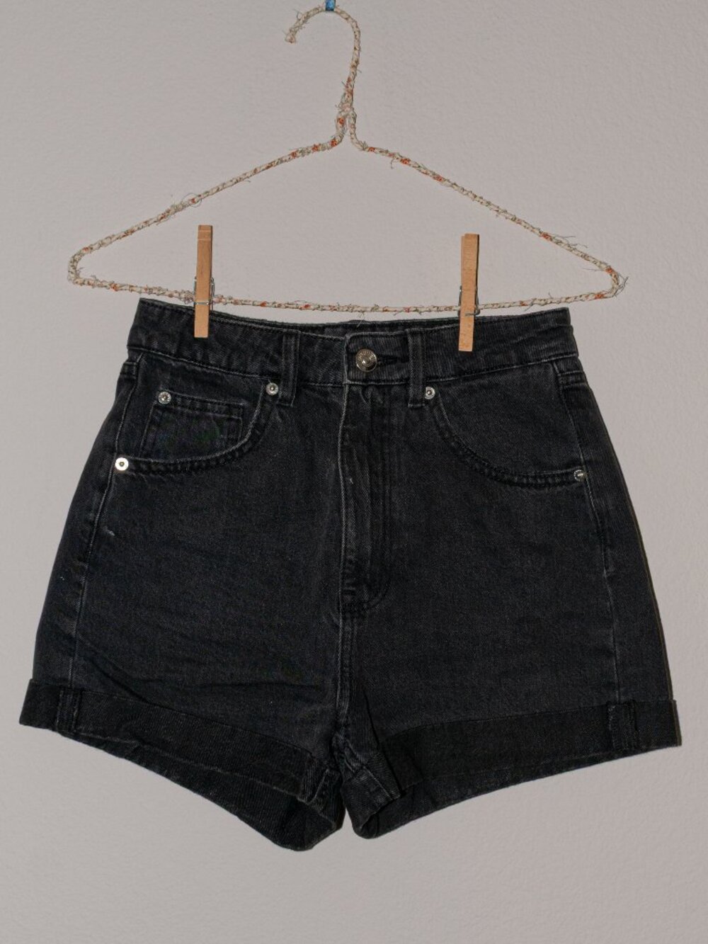 H&M Cuffed Denim Mom Shorts